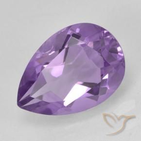 9,17 ctw natürlicher Mittelviolett Amethyst, Birnenform, VS-SI