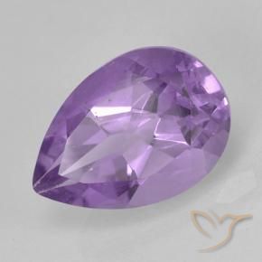 9,17 ctw natürlicher Mittelviolett Amethyst, Birnenform, VS