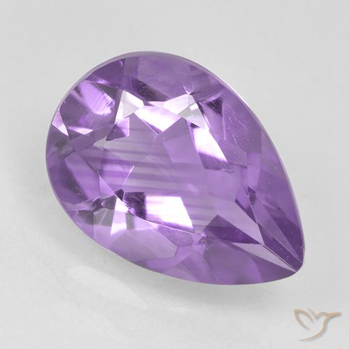 1.74ct Natürlicher Mittelviolett Amethyst, Birnenform, VVS-VS