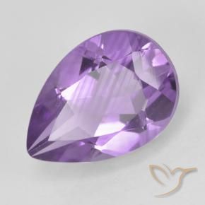9,17 ctw natürlicher Mittelviolett Amethyst, Birnenform, VVS-VS