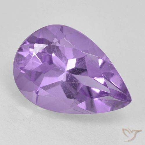 1.80ct Natürlicher Mittelviolett Amethyst, Birnenform, VVS-VS
