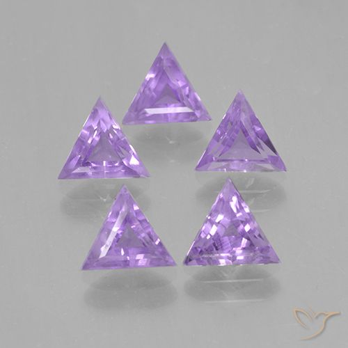 2.91 ct natürliche Mittelviolett Amethyst-Edelsteine, Trillion, VS