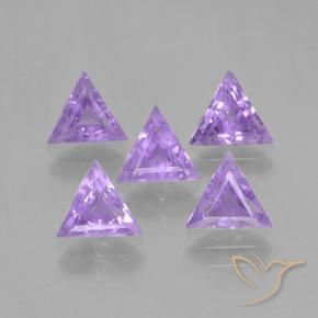 2.91 ct natürliche Mittelviolett Amethyst-Edelsteine, Trillion, VS