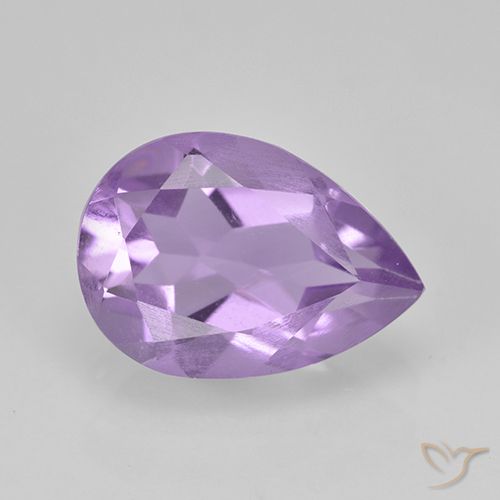 1.74ct Natürlicher Mittelviolett Amethyst, Birnenform, VVS-VS