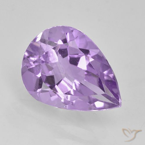 2.17ct Natürlicher Mittelviolett Amethyst, Birnenform, VVS-VS