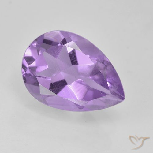 1.87ct Natürlicher Rosaig-violett Amethyst, Birnenform, VVS-VS
