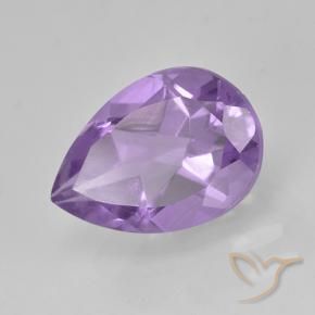 9,17 ctw natürlicher Rosaig-violett Amethyst, Birnenform, VVS-VS