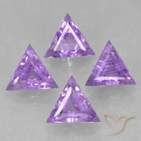 2.44 ct natürliche Mittelviolett Amethyst-Edelsteine, Trillion, VS