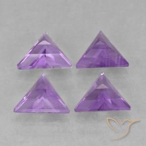 2.44 ct natürliche Mittelviolett Amethyst-Edelsteine, Trillion, VS