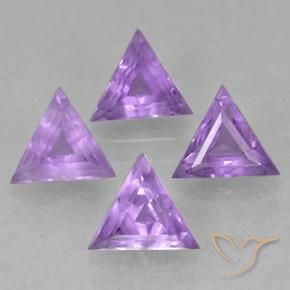 2.25 ct natürliche Mittelviolett Amethyst-Edelsteine, Trillion, VS