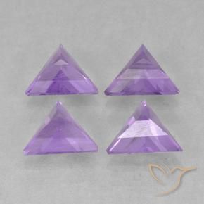 2.25 ct natürliche Mittelviolett Amethyst-Edelsteine, Trillion, VS