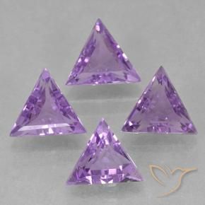 2.46 ct natürliche Mittelviolett Amethyst-Edelsteine, Trillion, VS