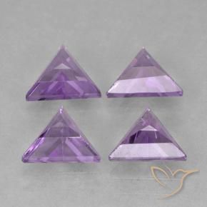 2.46 ct natürliche Mittelviolett Amethyst-Edelsteine, Trillion, VS