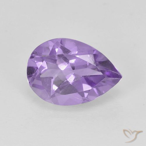 1.67ct Natürlicher Mittelviolett Amethyst, Birnenform, VS