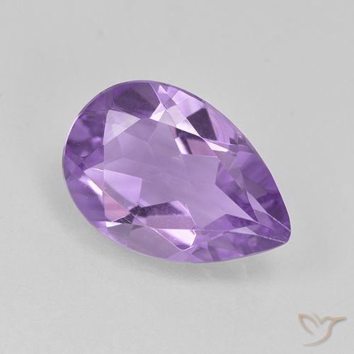 1.57ct Natürlicher Mittelviolett Amethyst, Birnenform, VVS-VS