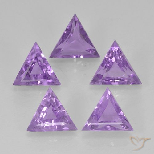 2.92ctw Natürlicher Mittelviolett Amethyst, Trillion, VS