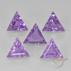 2.92 ct natürliche Mittelviolett Amethyst-Edelsteine, Trillion, VS