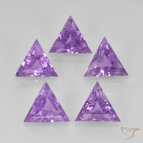 2.81ctw Natürlicher Mittelviolett Amethyst, Trillion, VS