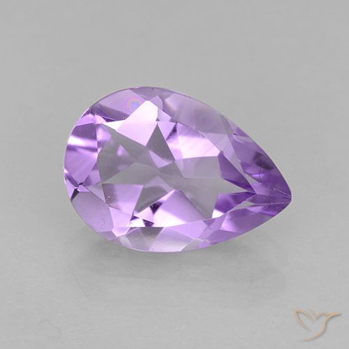 1.59ct Natürlicher Mittelviolett Amethyst, Birnenform, VVS-VS