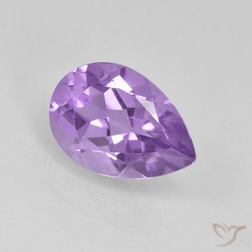 1.90ct Natürlicher Mittelviolett Amethyst, Birnenform, VVS-VS