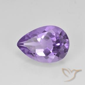 9,17 ctw natürlicher Mittelviolett Amethyst, Birnenform, VVS-VS
