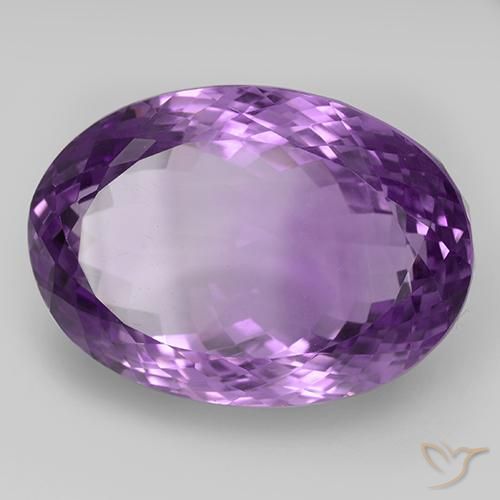 9,17 ctw natürlicher Mittel-Dunkelviolett Amethyst, Oval, IF