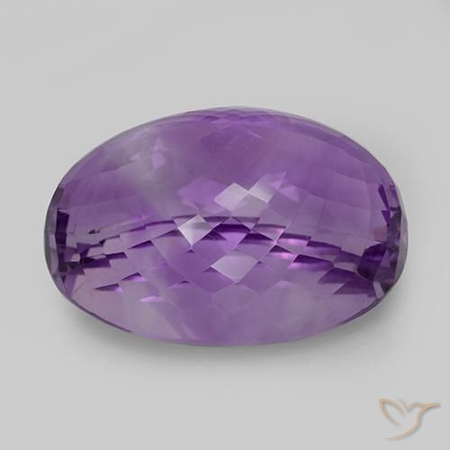 9,17 ctw natürlicher Mittel-Dunkelviolett Amethyst, Oval, IF