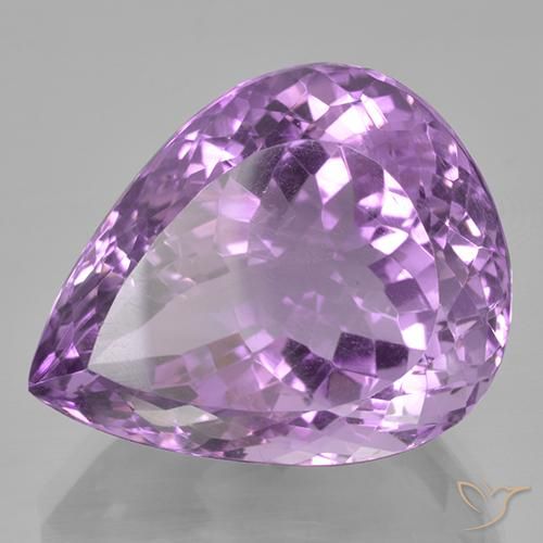 9,17 ctw natürlicher Rosaig-violett Amethyst, Birnenform, VVS