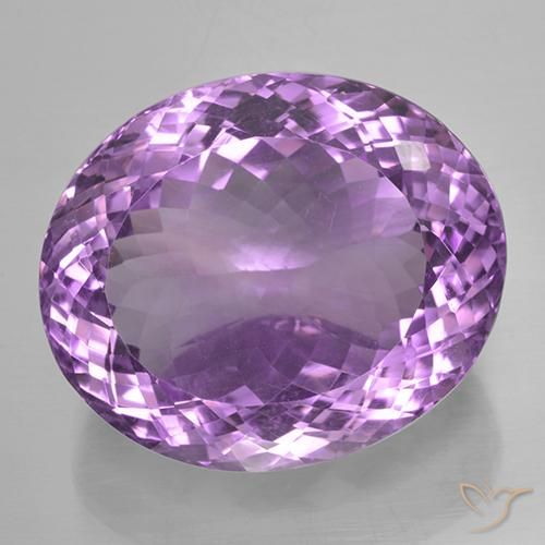 44.98ct Natürlicher Lilaisch-violett Amethyst, Oval, VVS