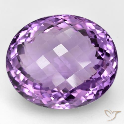52.00ct Natürlicher Mitteldunkles Violettviolett Amethyst, Oval, IF