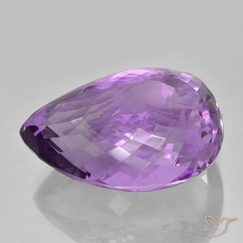 9,17 ctw natürlicher Mittelviolettes Violett Amethyst, Birnenform, IF
