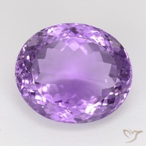 26.88ct Natürlicher Lilaisch-violett Amethyst, Oval, IF