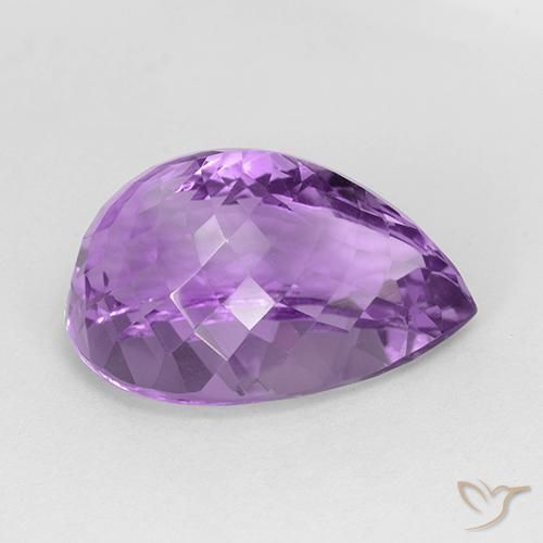 9,17 ctw natürlicher Rosaig-violett Amethyst, Birnenform, IF