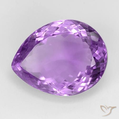 9,17 ctw natürlicher Tiefviolettes Violett Amethyst, Birnenform, VVS