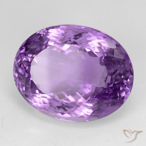 9,17 ctw natürlicher Mittelviolettes Violett Amethyst, Oval, IF