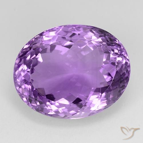 28.46ct Natürlicher Tiefviolettes Violett Amethyst, Oval, IF