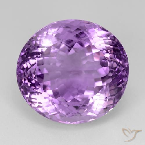 31.90ct Natürlicher Rosaig-violett Amethyst, Oval, VVS