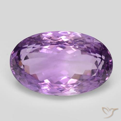 26.39ct Natürlicher Mittelviolettes Violett Amethyst, Oval, VVS