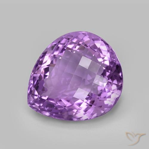 9,17 ctw natürlicher Mittelviolettes Violett Amethyst, Birnenform, VVS