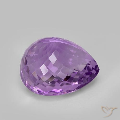 9,17 ctw natürlicher Mittelviolettes Violett Amethyst, Birnenform, VVS