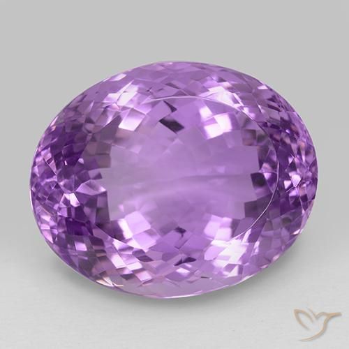 29.78ct Natürlicher Mittelviolettes Violett Amethyst, Oval, VVS