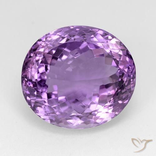 23.73ct Natürlicher Lilaisch-violett Amethyst, Oval, VVS