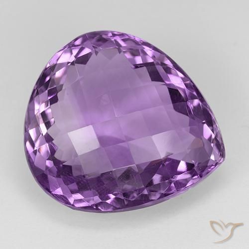 9,17 ctw natürlicher Lilaisch-violett Amethyst, Birnenform, VVS