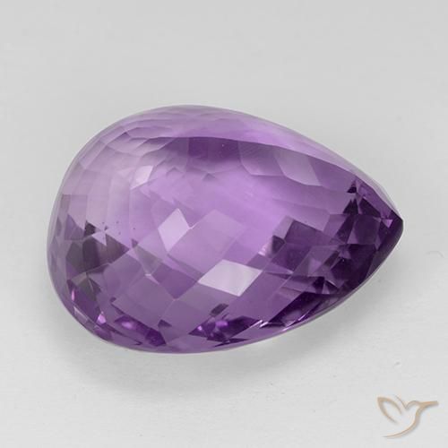 9,17 ctw natürlicher Lilaisch-violett Amethyst, Birnenform, VVS