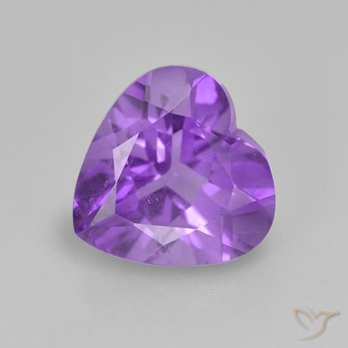 1.77ct Natürlicher Lebhaftes Violett Amethyst, Herz, VS