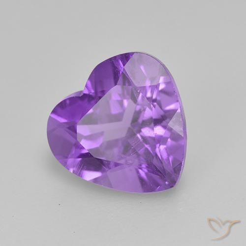 9,17 ctw natürlicher Lebhaftes Violett Amethyst, Herz, VS