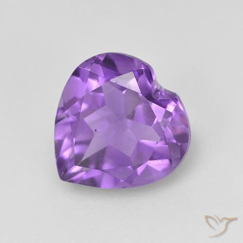 1.57ct Natürlicher Intensives Violett Amethyst, Herz, VS