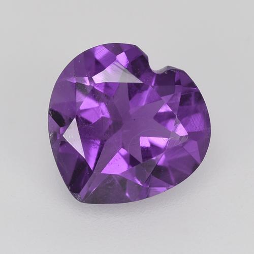9,17 ctw natürlicher Lebhaftes Violett Amethyst, Herzform, VS