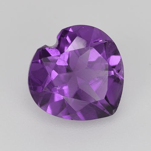 9,17 ctw natürlicher Lebhaftes Violett Amethyst, Herzform, VS