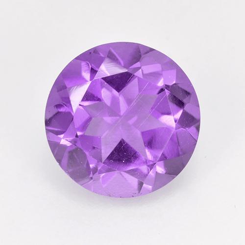 9,17 ctw natürlicher Lebhaftes Violett Amethyst, Rund Schliff, VVS-VS